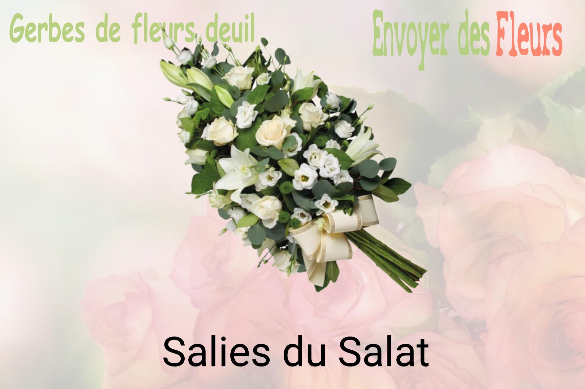 Gerbe de fleurs de deuil livrée à Salies-du-Salat